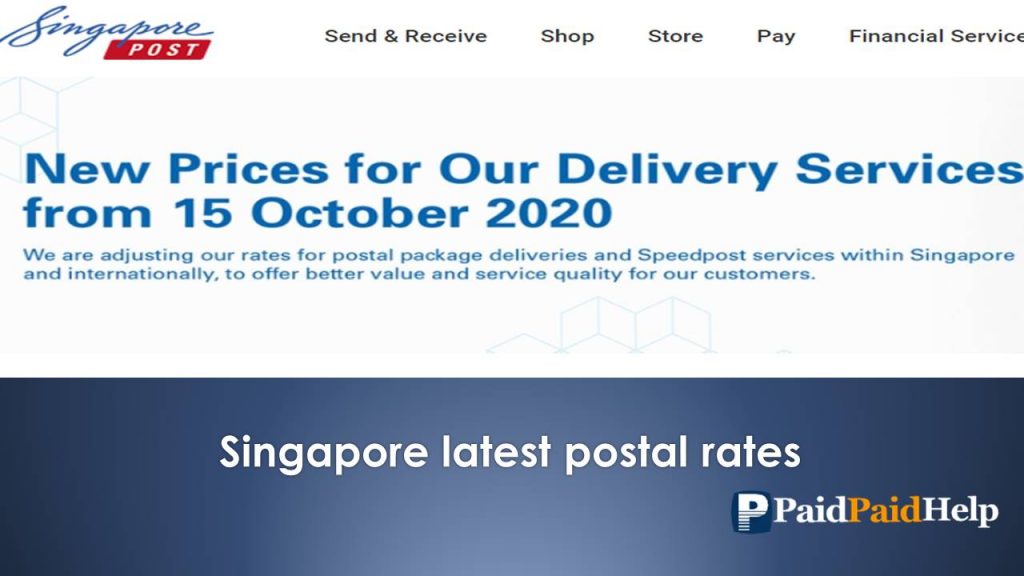 Singpost Rates Revision